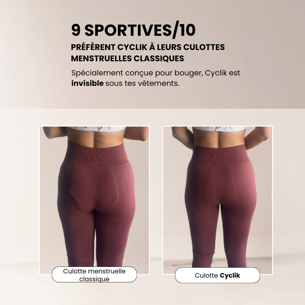 Culotte menstruelle sport sans couture – Cyclik