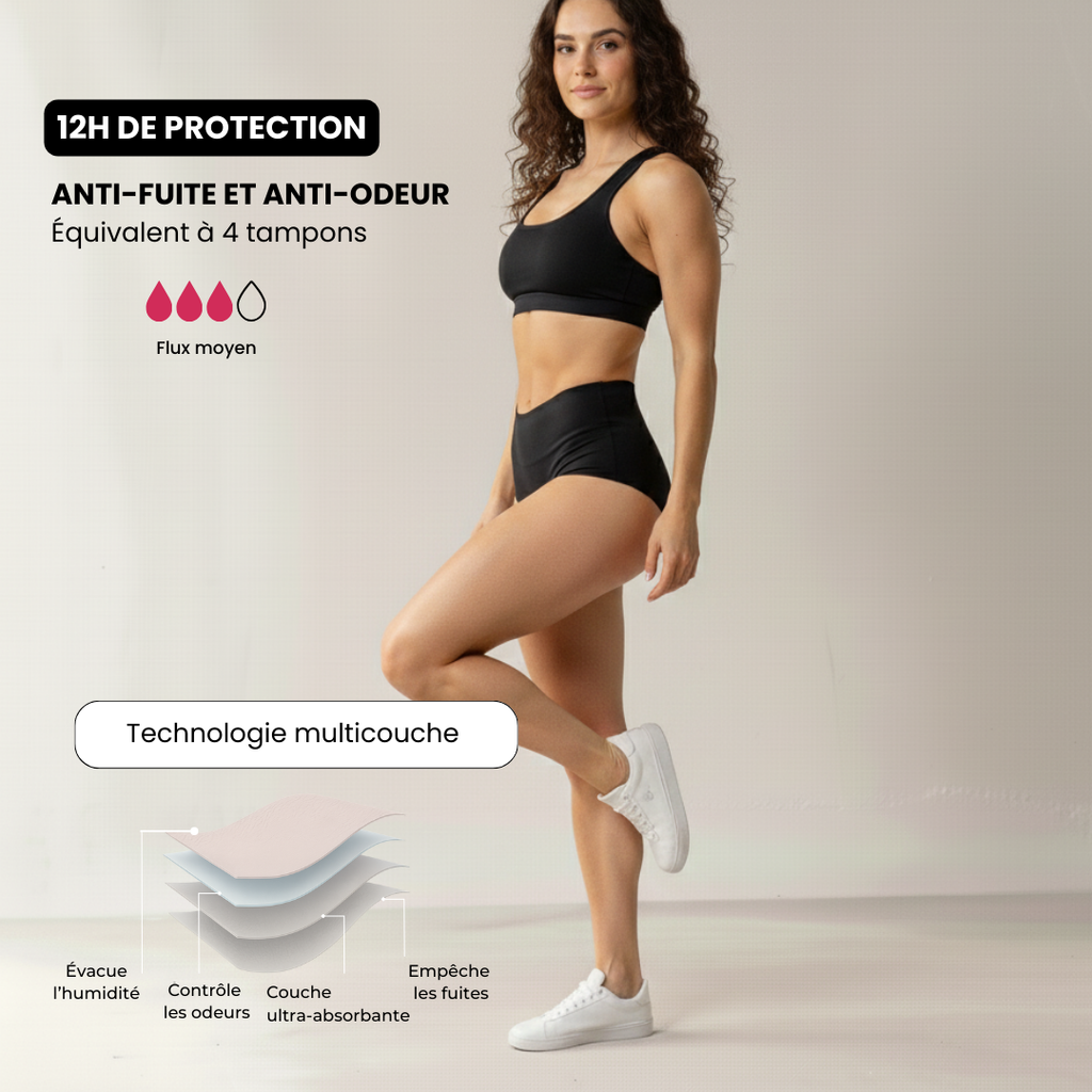 Culotte menstruelle sport sans couture – Cyclik